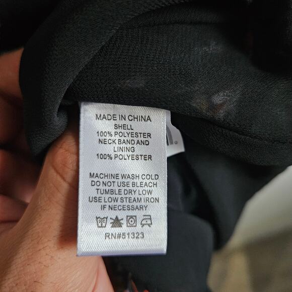 1State Womens L Lace Trim Wildflower Cami Tank Black Multicolor Floral Fairycore - Picture 6 of 6